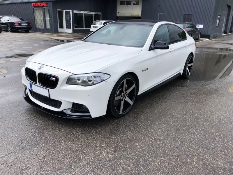 Front Bumper Lip M-Performance with Double Stripe Kidney Grilles for BMW 5 Series F10 F11 (2011-2017)