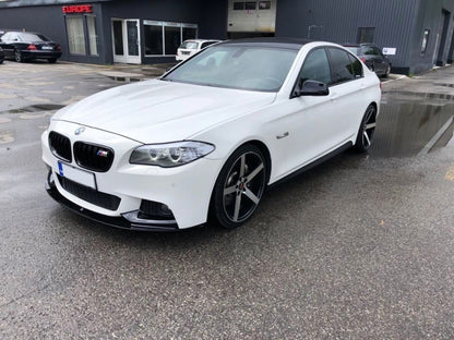 Front Bumper Lip M-Performance with Double Stripe Kidney Grilles for BMW 5 Series F10 F11 (2011-2017)