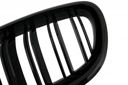 Front Bumper Lip M-Performance with Double Stripe Kidney Grilles for BMW 5 Series F10 F11 (2011-2017)