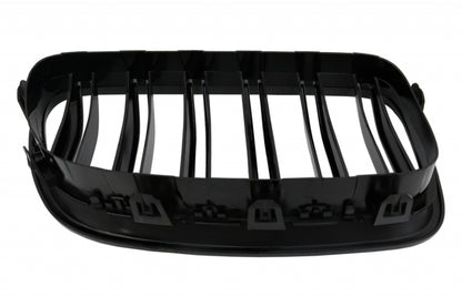 Front Bumper Lip M-Performance with Double Stripe Kidney Grilles for BMW 5 Series F10 F11 (2011-2017)