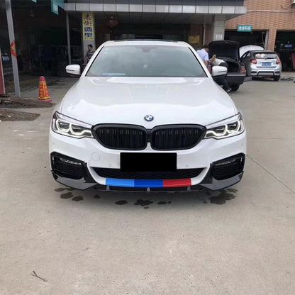 Front Bumper Lip M5 Design Piano Black for BMW 5 Series G30 G31 (2017–Up) M Sport
