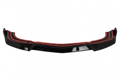 Front Bumper Lip Piano Black for Mercedes C-Class W204 S204 C204 Facelift (2011–2015)