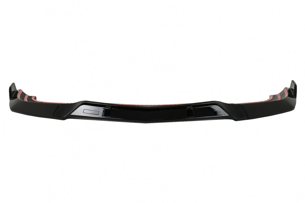 Front Bumper Lip Piano Black for Mercedes C-Class W204 S204 C204 Facelift (2011–2015)