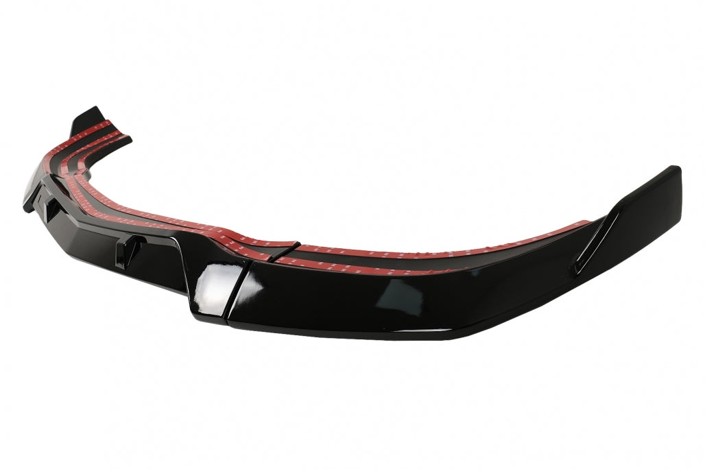 Front Bumper Lip Piano Black for Mercedes C-Class W204 S204 C204 Facelift (2011–2015)