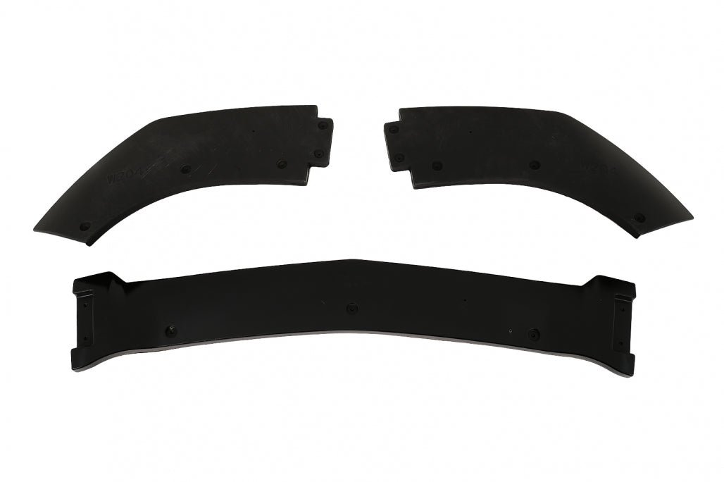 Front Bumper Lip Piano Black for Mercedes C-Class W204 S204 C204 Facelift (2011–2015)