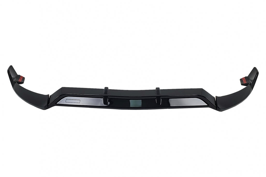 Front Bumper Lip Piano Black for Mercedes C-Class W205 S205 C205 A205 Sport Line (2014–2019)