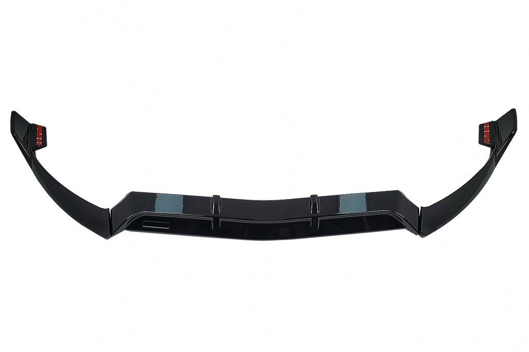 Front Bumper Lip Piano Black for Mercedes C-Class W205 S205 C205 A205 Sport Line (2014–2019)