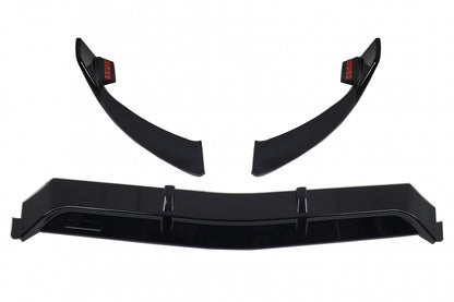 Front Bumper Lip Piano Black for Mercedes C-Class W205 S205 C205 A205 Sport Line (2014–2019)