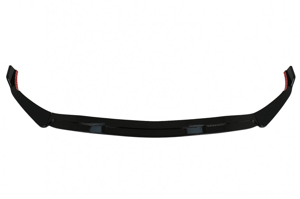 Front Bumper Lip Piano Black for Mercedes C-Class W206 S206 Sport Line (2021–Up)