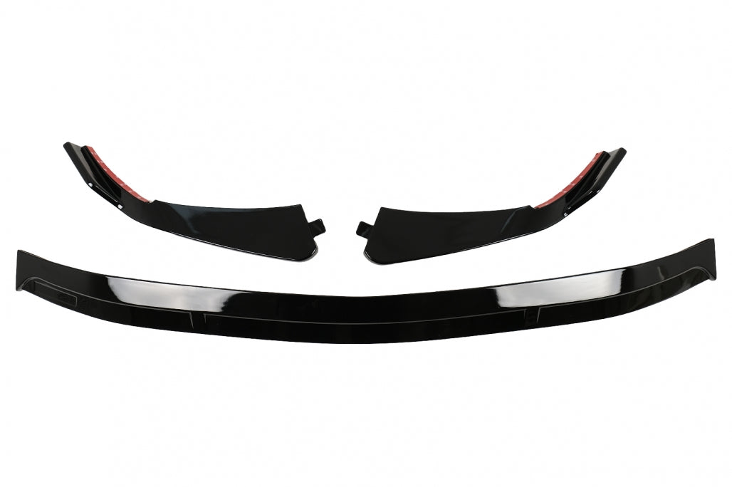 Front Bumper Lip Piano Black for Mercedes C-Class W206 S206 Sport Line (2021–Up)