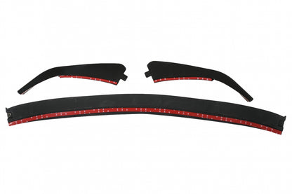 Front Bumper Lip Piano Black for Mercedes C-Class W206 S206 Sport Line (2021–Up)