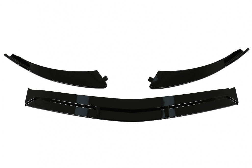 Front Bumper Lip Piano Black for Mercedes CLA X118 C118 Sport Line CLA35 (2019–2023)