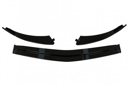 Front Bumper Lip Piano Black for Mercedes CLA X118 C118 Sport Line CLA35 (2019–2023)