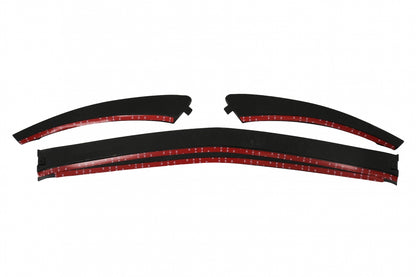 Front Bumper Lip Piano Black for Mercedes CLA X118 C118 Sport Line CLA35 (2019–2023)