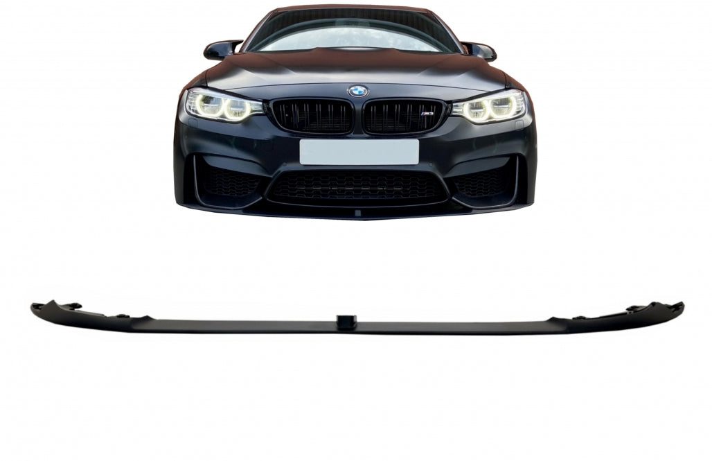 Front Bumper Lip Spoiler Matte Black for BMW F80 M3 F82 F83 M4 (2014-2019)