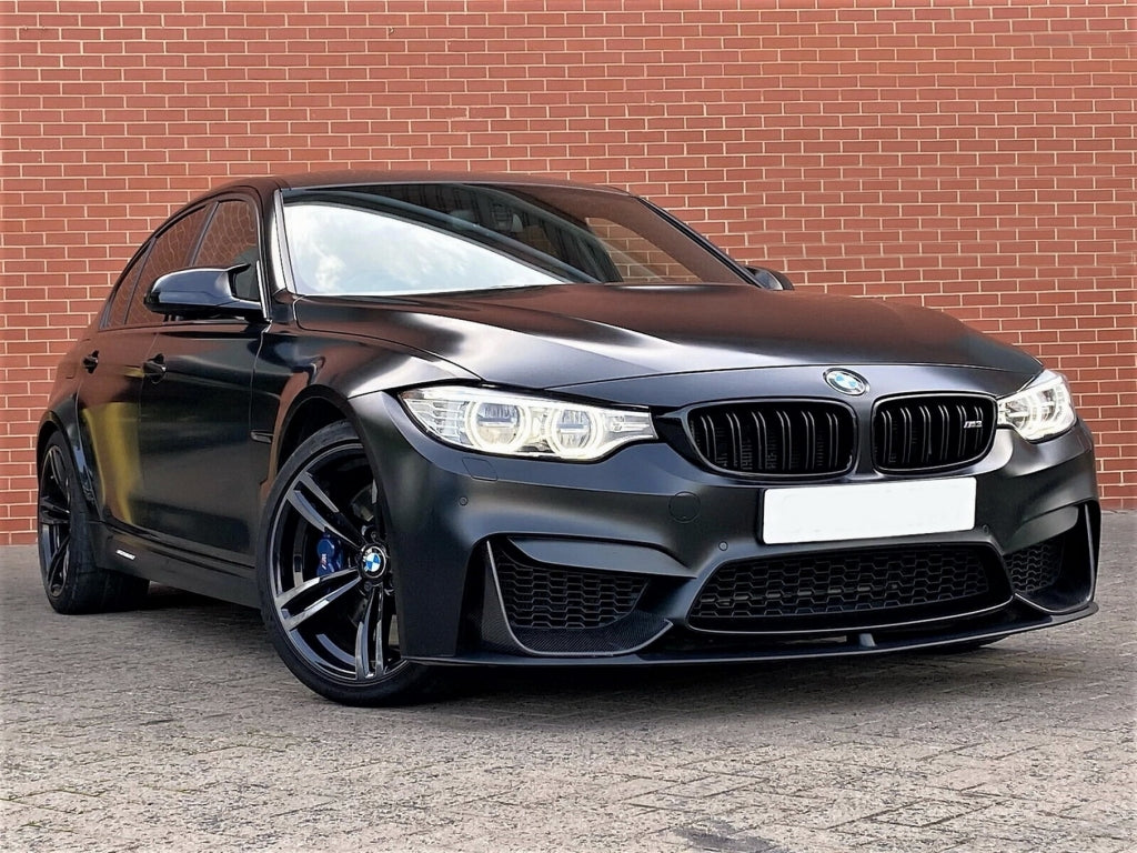 Front Bumper Lip Spoiler Matte Black for BMW F80 M3 F82 F83 M4 (2014-2019)