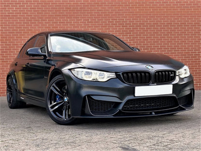 Front Bumper Lip Spoiler & Splitters Kit Matte Black for BMW F80 M3 F82 F83 M4 (2014-2019)