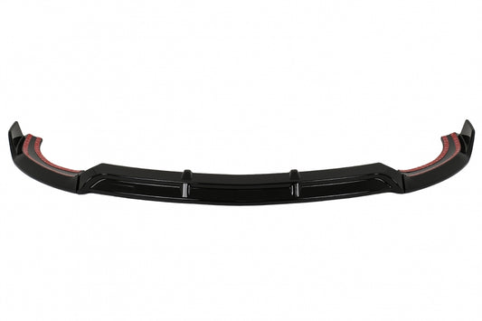 Front Bumper Lip Sport Look Piano Black for Mercedes E-Class W213 S213 C238 A238 (2016–2019)