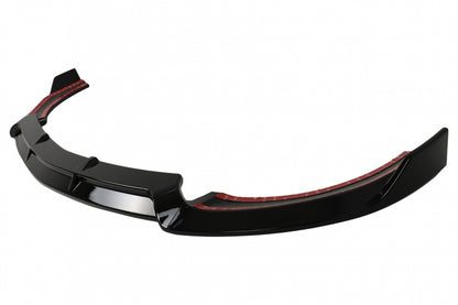 Front Bumper Lip Sport Look Piano Black for Mercedes E-Class W213 S213 C238 A238 (2016–2019)