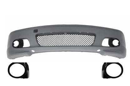 Front Bumper M-Tech II Design with Fog Lights for BMW 3 Series E46 Coupe Cabrio (1999–2007) Without PDC