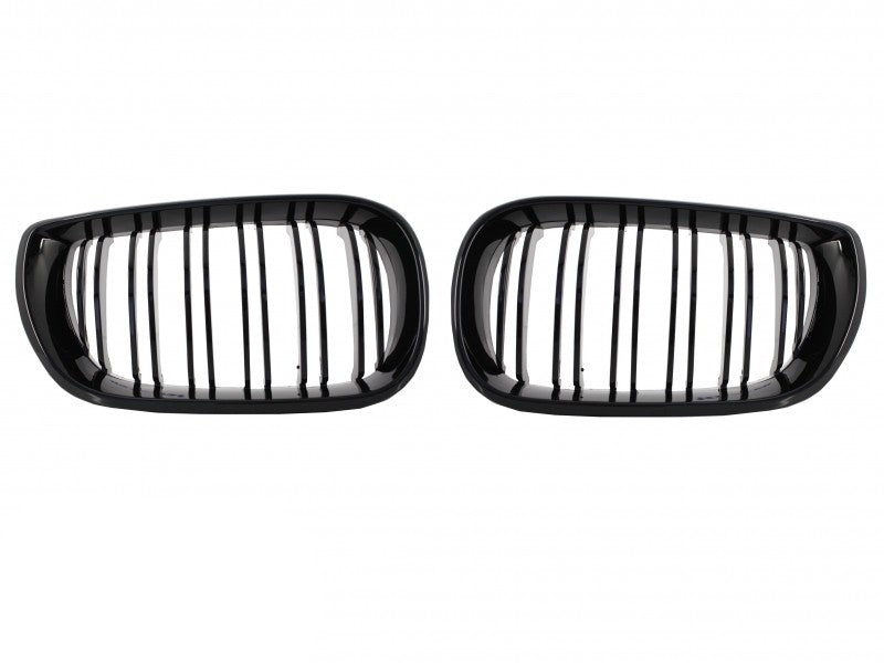 Front Bumper M-Tech Look with Piano Black Kidney Grilles for BMW 3 Series E46 Facelift Sedan Touring (2001–2004)
