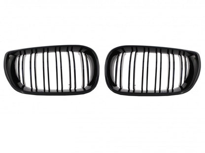 Front Bumper M-Tech Look with Piano Black Kidney Grilles for BMW 3 Series E46 Facelift Sedan Touring (2001–2004)