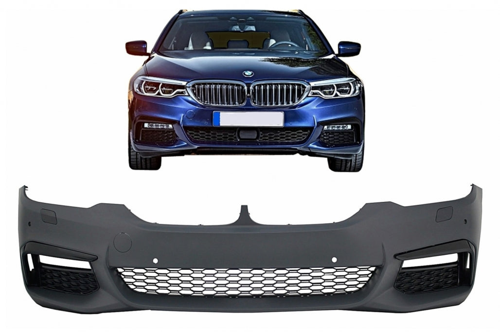 Front Bumper M-Tech Style with PDC for BMW 5 Series G30 G31 (2017–2019) Non-ACC