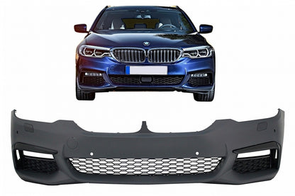 Front Bumper M-Tech Style with PDC for BMW 5 Series G30 G31 (2017–2019) Non-ACC