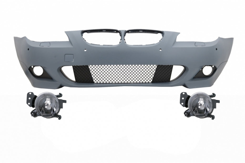 Front Bumper M-Technik with Fog Lights PDC 18mm for BMW 5 Series E60 E61 LCI (2007-2010)