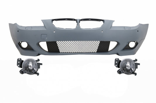 Front Bumper M-Technik with Fog Lights PDC 18mm for BMW 5 Series E60 E61 LCI (2007-2010)