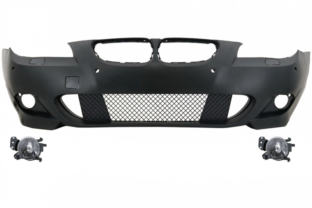 Front Bumper M-Technik with Fog Lights PDC 24mm for BMW 5 Series E60 E61 (2003-2007)