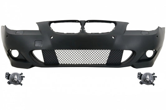 Front Bumper M-Technik with Fog Lights PDC 24mm for BMW 5 Series E60 E61 (2003-2007)