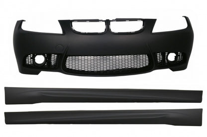 Front Bumper M3 Design with side skirts for BMW 3 Series E90 E91 Non LCI (2004–2008)