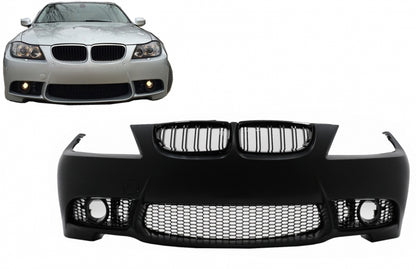 Front Bumper M3 Design with Kidney Grilles for BMW 3 Series E90 E91 LCI (2008–2011)