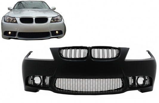 Front Bumper M3 Design with Kidney Grilles for BMW 3 Series E90 E91 LCI (2008–2011)