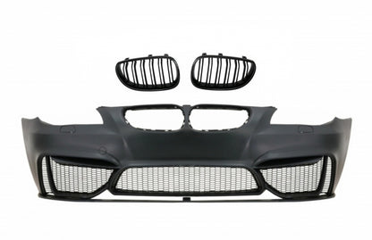 Front Bumper M4 Design with Double Stripe Kidney Grilles for BMW 5 Series E60 E61 (2003-2010)