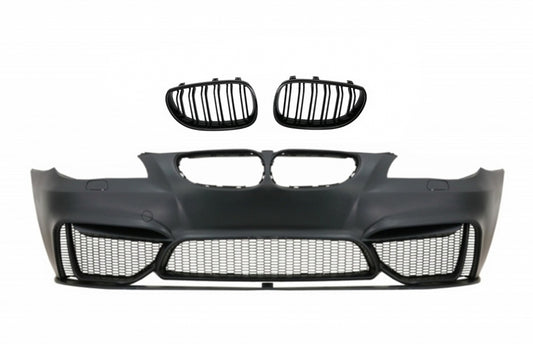 Front Bumper M4 Design with Double Stripe Kidney Grilles for BMW 5 Series E60 E61 (2003-2010)