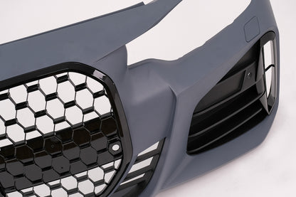 Front Bumper M4 Design with Piano Black Grille for BMW 4 Series F32 F33 F36 (2013–2017)