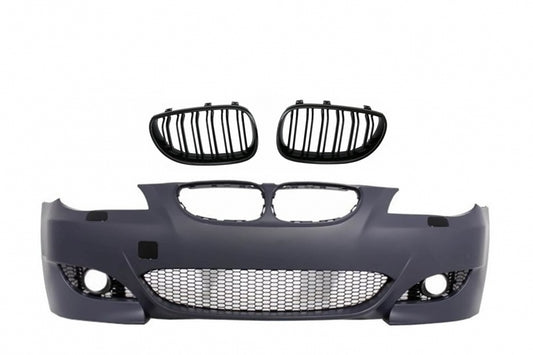 Front Bumper M5 Design with Double Stripe Kidney Grilles for BMW 5 Series E60 E61 (2003-2010)