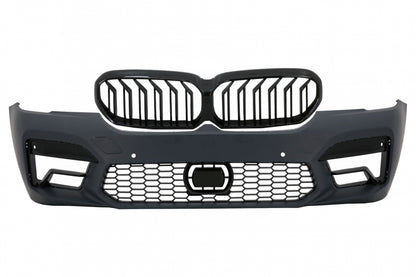 Front Bumper M5 Design with Piano Black Grilles for BMW 5 Series G30 G31 LCI (2020–Up)