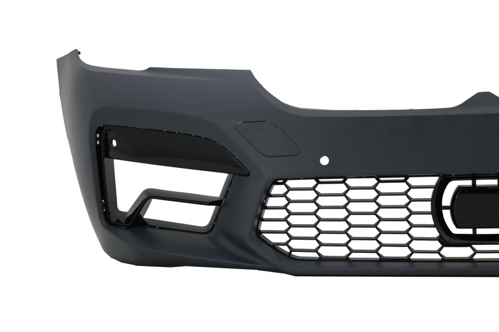 Front Bumper M5 Design with Piano Black Grilles for BMW 5 Series G30 G31 LCI (2020–Up)