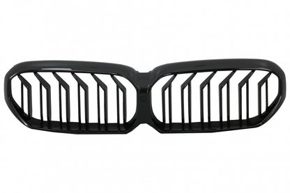 Front Bumper M5 Design with Piano Black Grilles for BMW 5 Series G30 G31 LCI (2020–Up)
