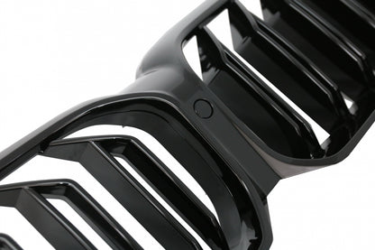 Front Bumper M5 Design with Piano Black Grilles for BMW 5 Series G30 G31 LCI (2020–Up)