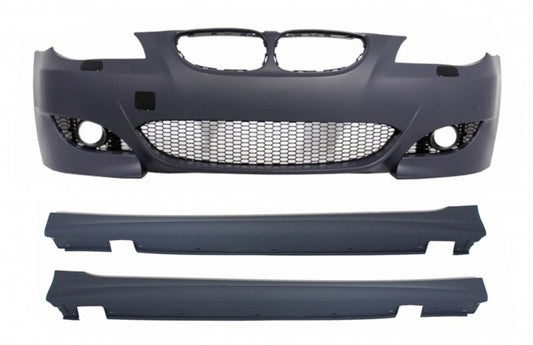 Front Bumper M5 Design with Side Skirts for BMW 5 Series E60 E61 (2003–2010)