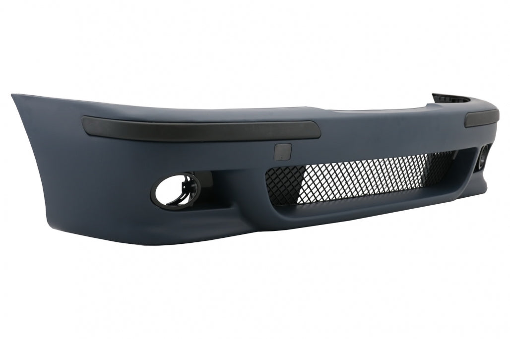 Front Bumper M5 Look with Fog Lights Clear Chrome for BMW 5 Series E39 (1995–2003)