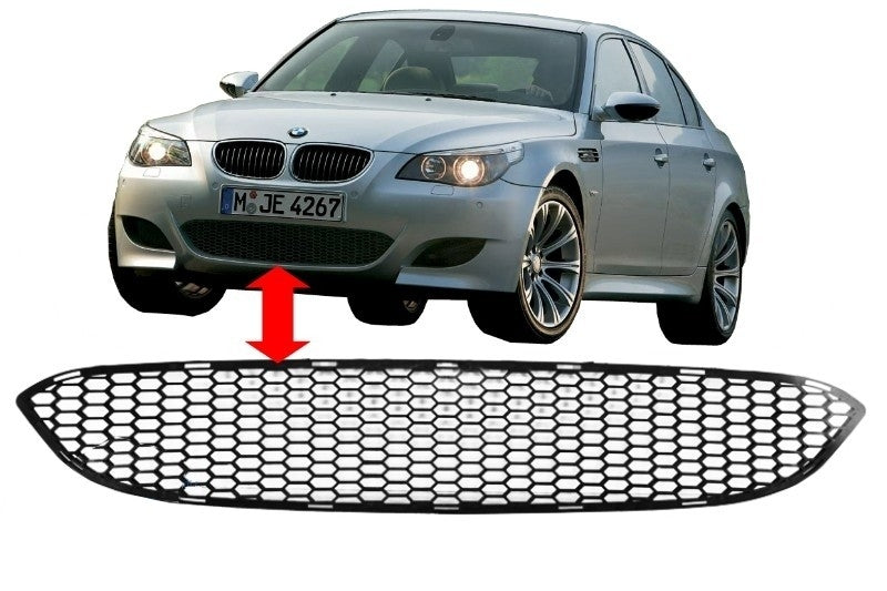Front Bumper Middle Lower Grille for BMW 5 Series E60 E61 M5 Design (2003-2010)