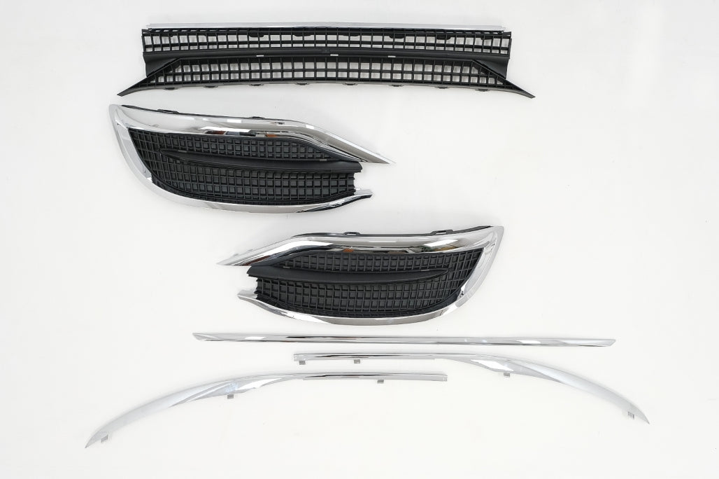 Front Bumper Parts Chrome M-Design for Mercedes S-Class W222 Facelift Sedan (2017–2020)