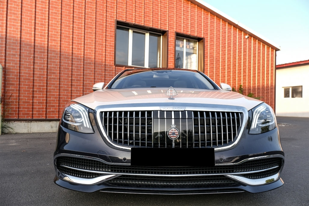 Front Bumper Parts Chrome M-Design for Mercedes S-Class W222 Facelift Sedan (2017–2020)