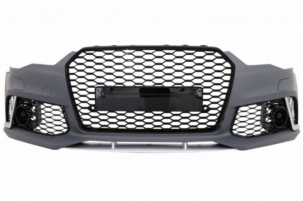 Front Bumper RS6 Design with Grille for Audi A6 C7 4G (2011–2015)