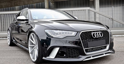 Front Bumper RS6 Design with Grille for Audi A6 C7 4G (2011–2015)